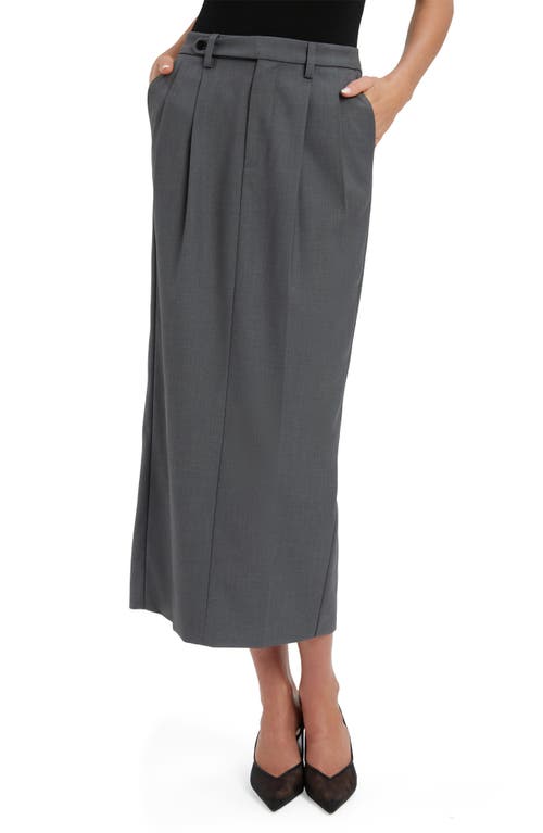 Bardot Amiah Mid Rise Maxi Skirt In Gray
