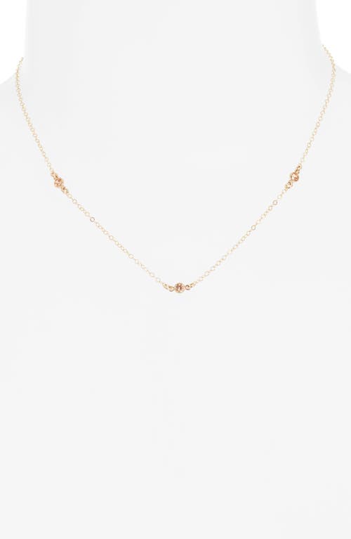Set & Stones Birthstone Station Necklace In Gold