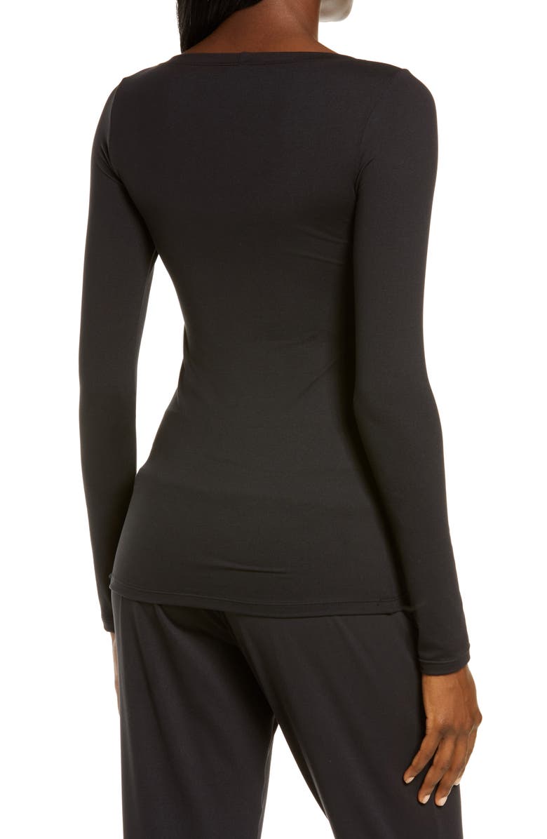 Felina Velvety Soft Scoop Neck Top, Alternate, color, Black