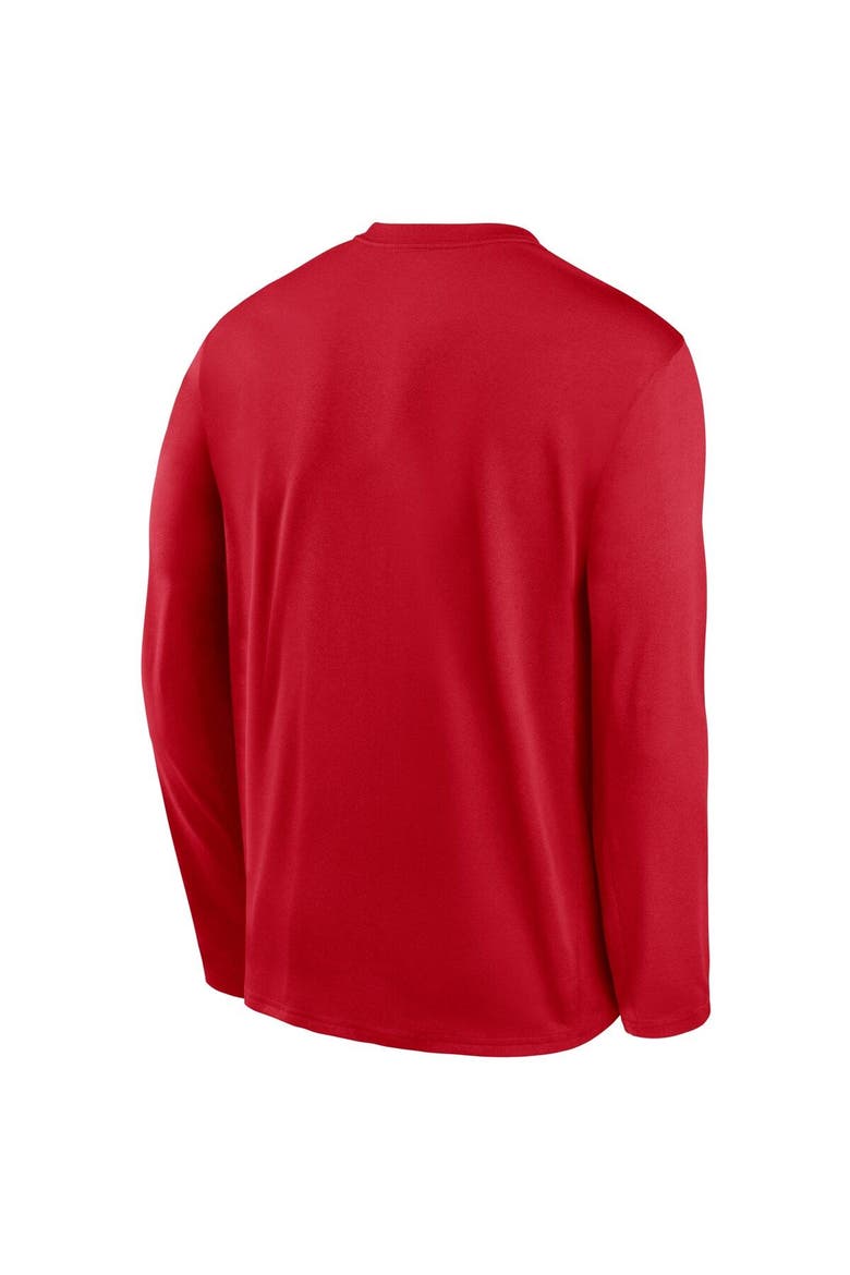 Men's Nike Red Washington Nationals Authentic Collection Performance Long Sleeve T-Shirt, Alternate, color, Red