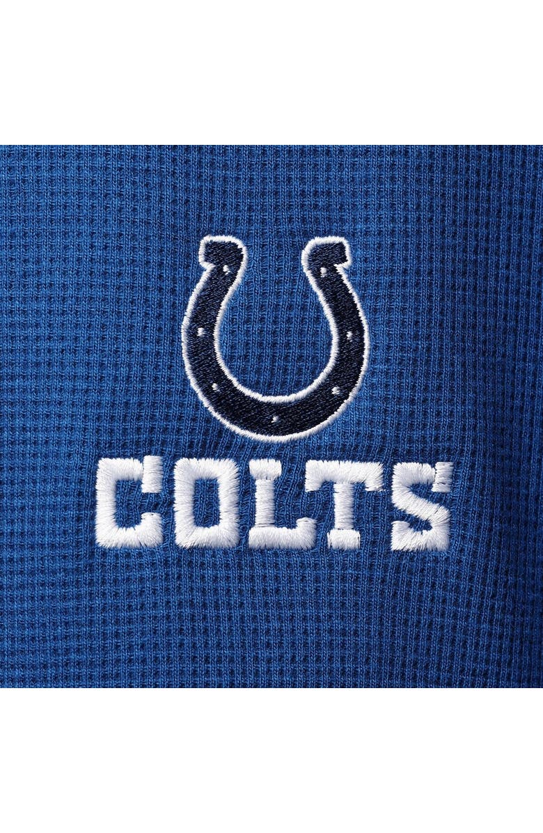 DUNBROOKE Men's Dunbrooke Royal Indianapolis Colts Logo Maverick Thermal Henley Long Sleeve T-Shirt, Alternate, color, Royal