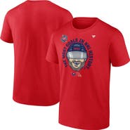 FANATICS Men's Fanatics Alexander Ovechkin Athletic Red Washington Capitals NHL All-Time Leading Goal Scorer Caricature T-Shirt
