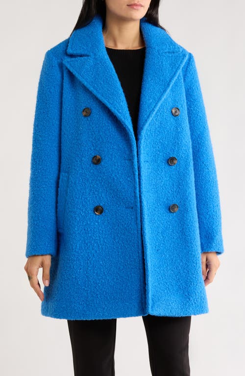 Bcbgeneration Women's Double-breasted Boucle Coat, Created For Macy's In Blue