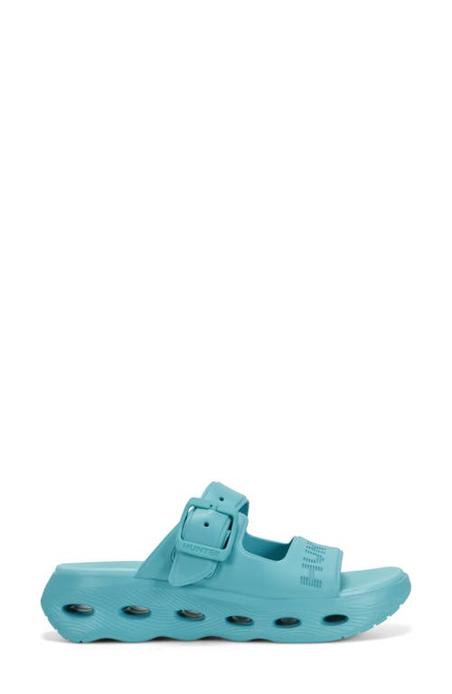 Hunter Greta Slide Sandal In Blue