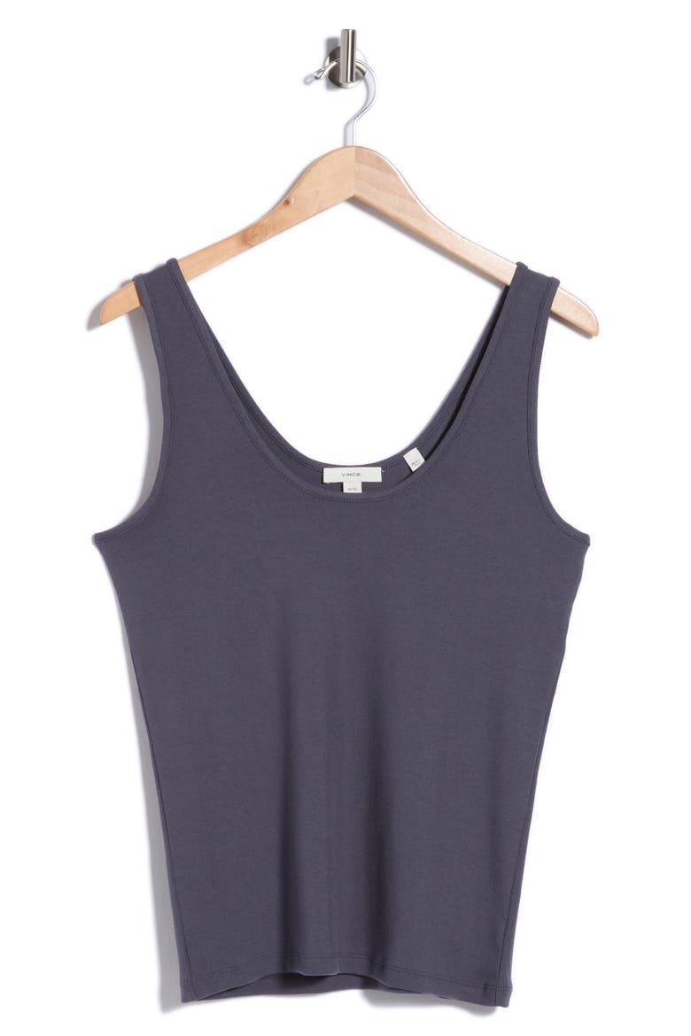 Scoop Neck Tank, Alternate, color, DARK WATER