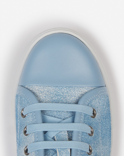 Lanvin Dbb1 Sneakers In Faded Denim For Women In Denim Blue
