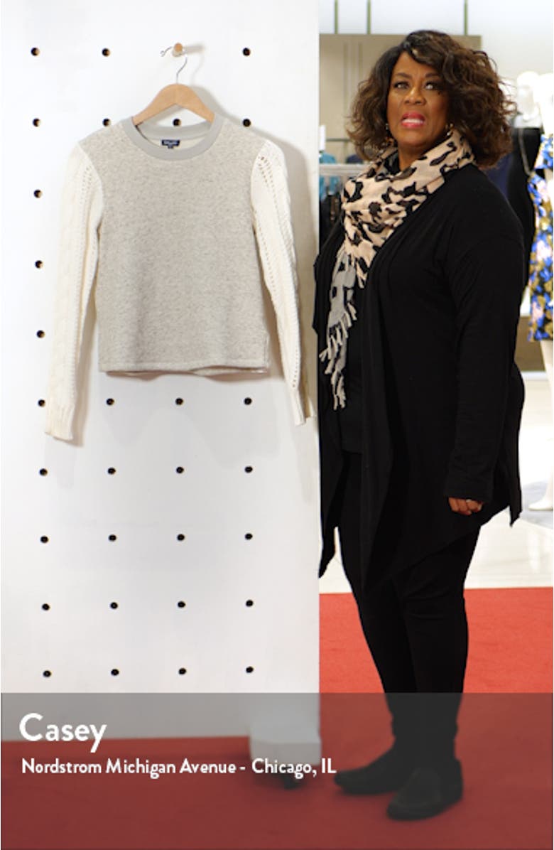 Emerson Mixed Media Sweater, sales video thumbnail