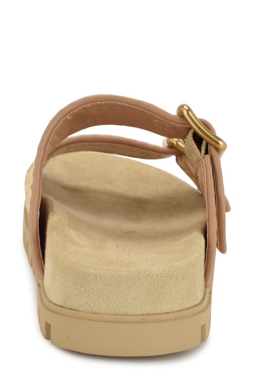 Nine West Timma Two-strap Platform Sandal In Light Natural