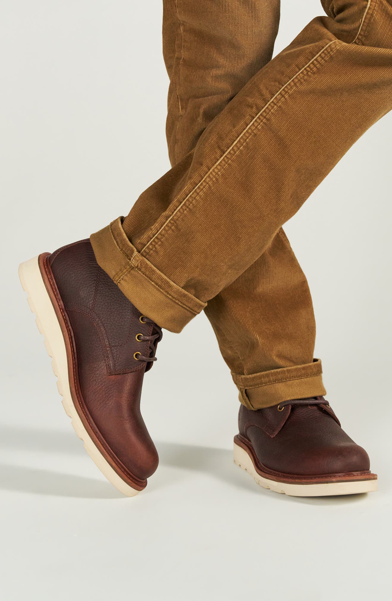The Knox Lace-Up Boot, Alternate, color, TOBACCO