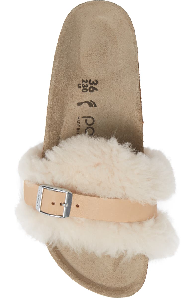 Birkenstock Carmen Genuine Shearling Slide Sandal, Alternate, color,