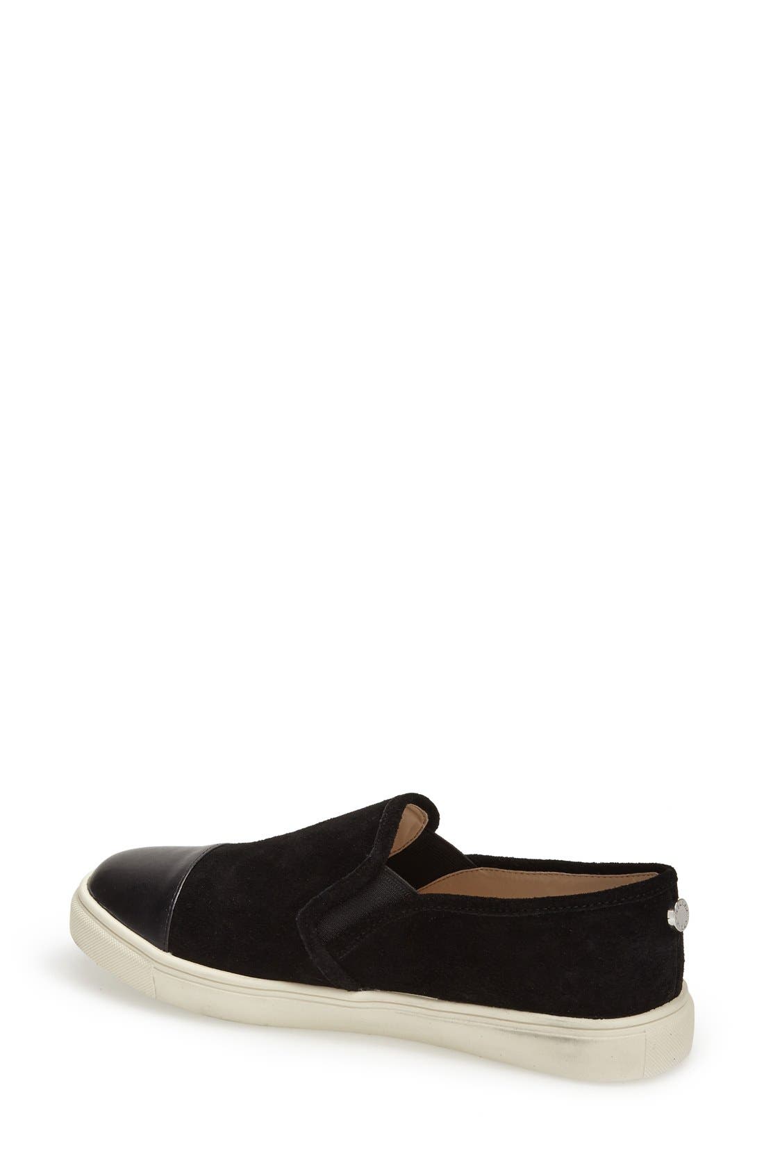 'Emuse' Slip-On Sneaker, Alternate, color, BLACK SUEDE