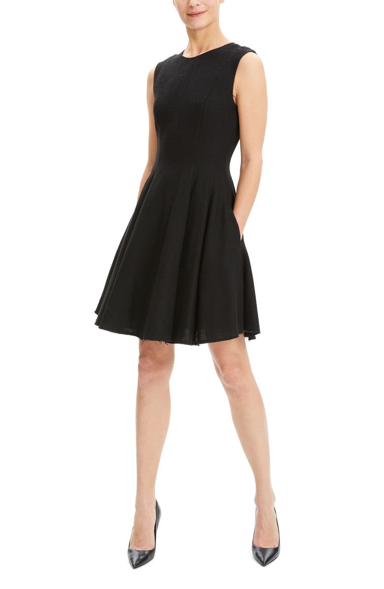 Theory Canvas Fit & Flare Dress, Alternate, color, 