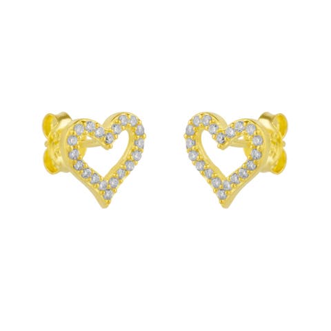 Heart Sterling Silver Stud Earrings
