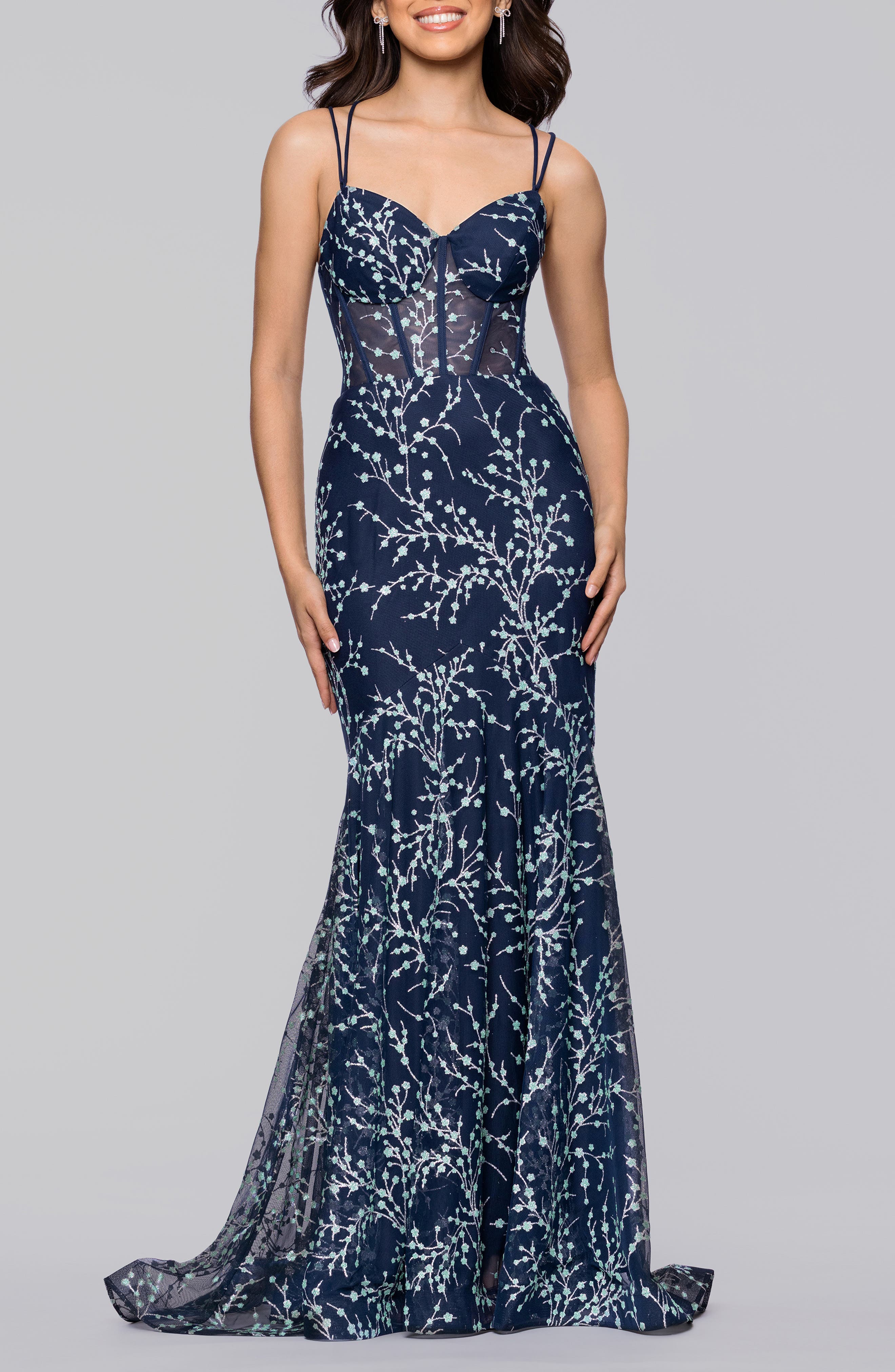 Caviar Glitter Body-Con Gown