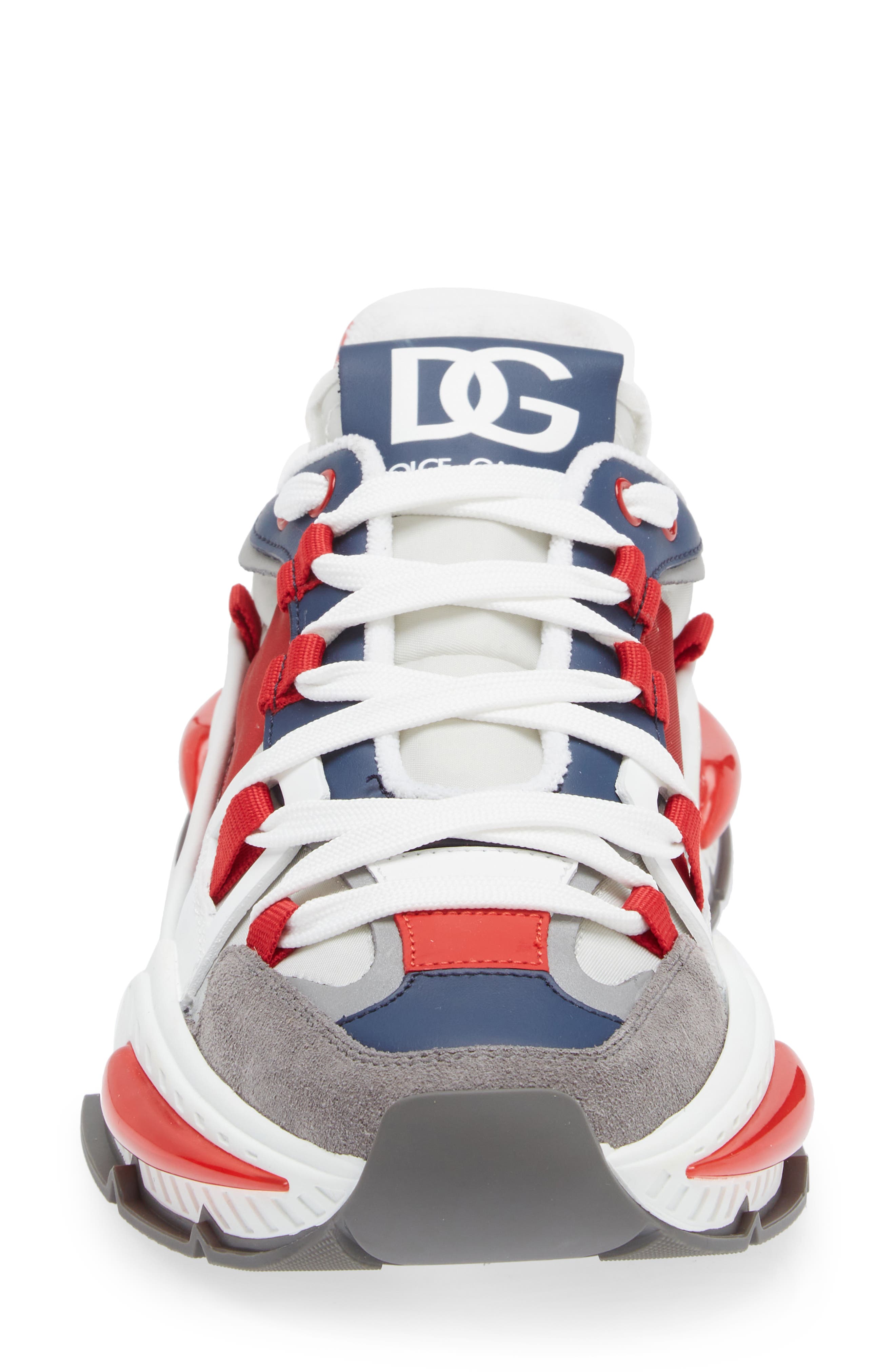 Dolce&Gabbana Airmaster Low Top Sneaker, Alternate, color, White Multicolor