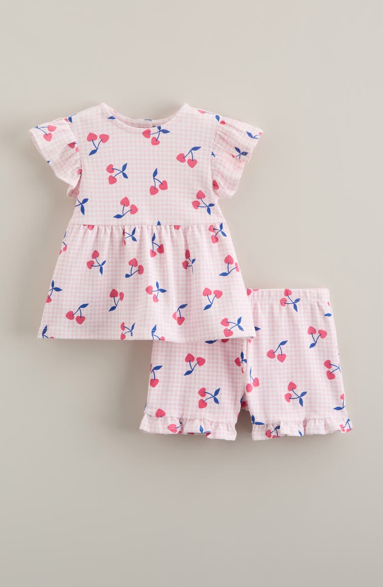 Tucker + Tate Flutter Cotton T-Shirt & Shorts Set, Main, color, 