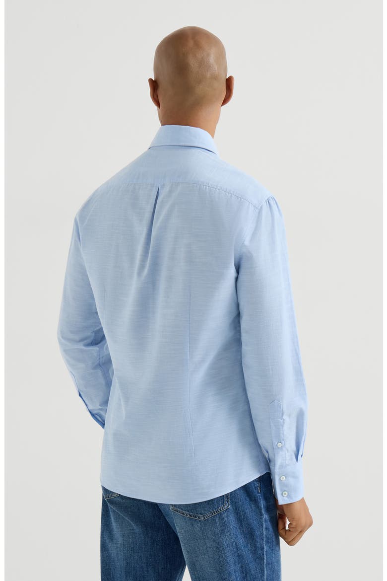 Oxford shirt, Alternate, color, Azure