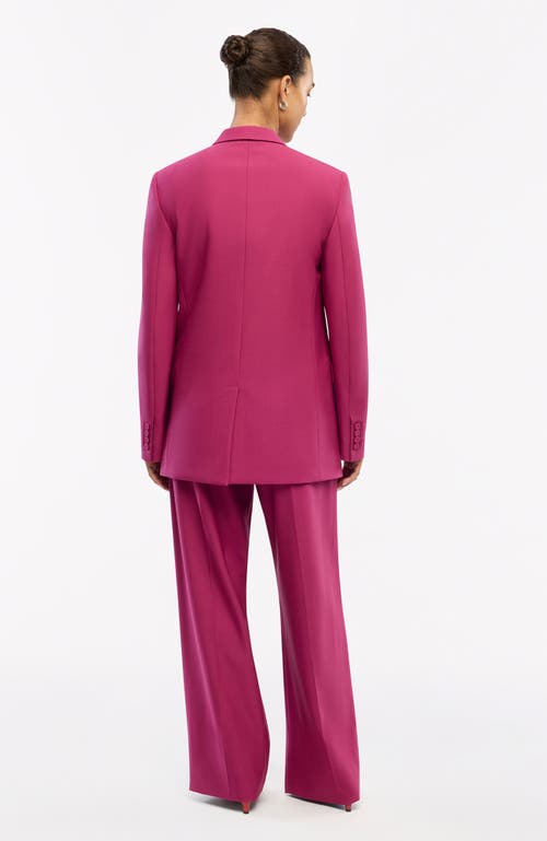 Another Tomorrow Oversized Blazer In Magenta