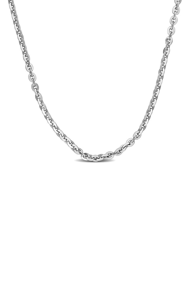 Sterling Silver 1.5mm Oval Cable Chain Necklace, Main, color, SILVER