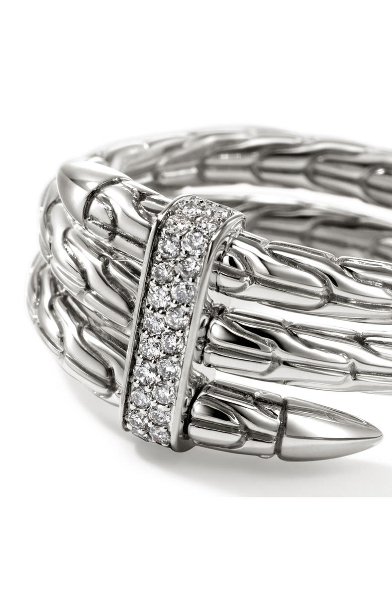 Spear Ring, Diamonds, Wide