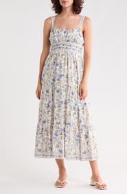 MAX STUDIO Strappy Tiered Maxi Dress
