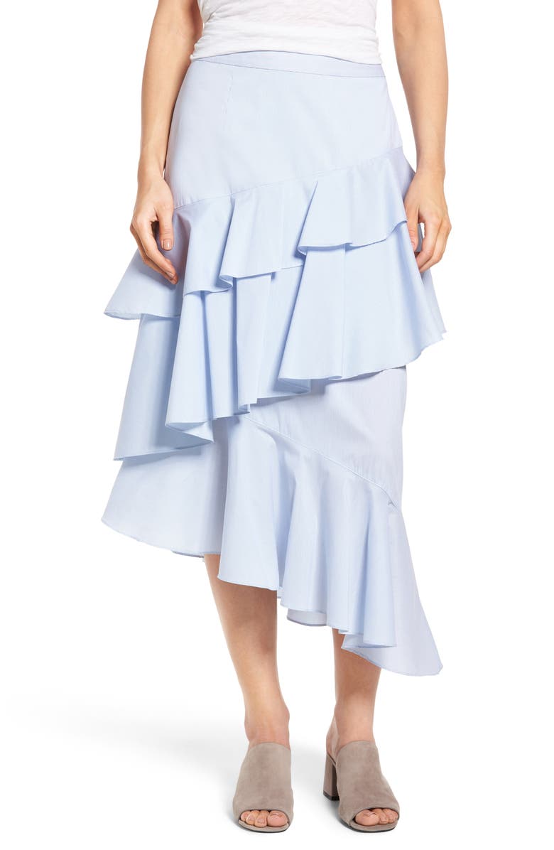 Chelsea28 Ruffle Midi Skirt, Main, color,