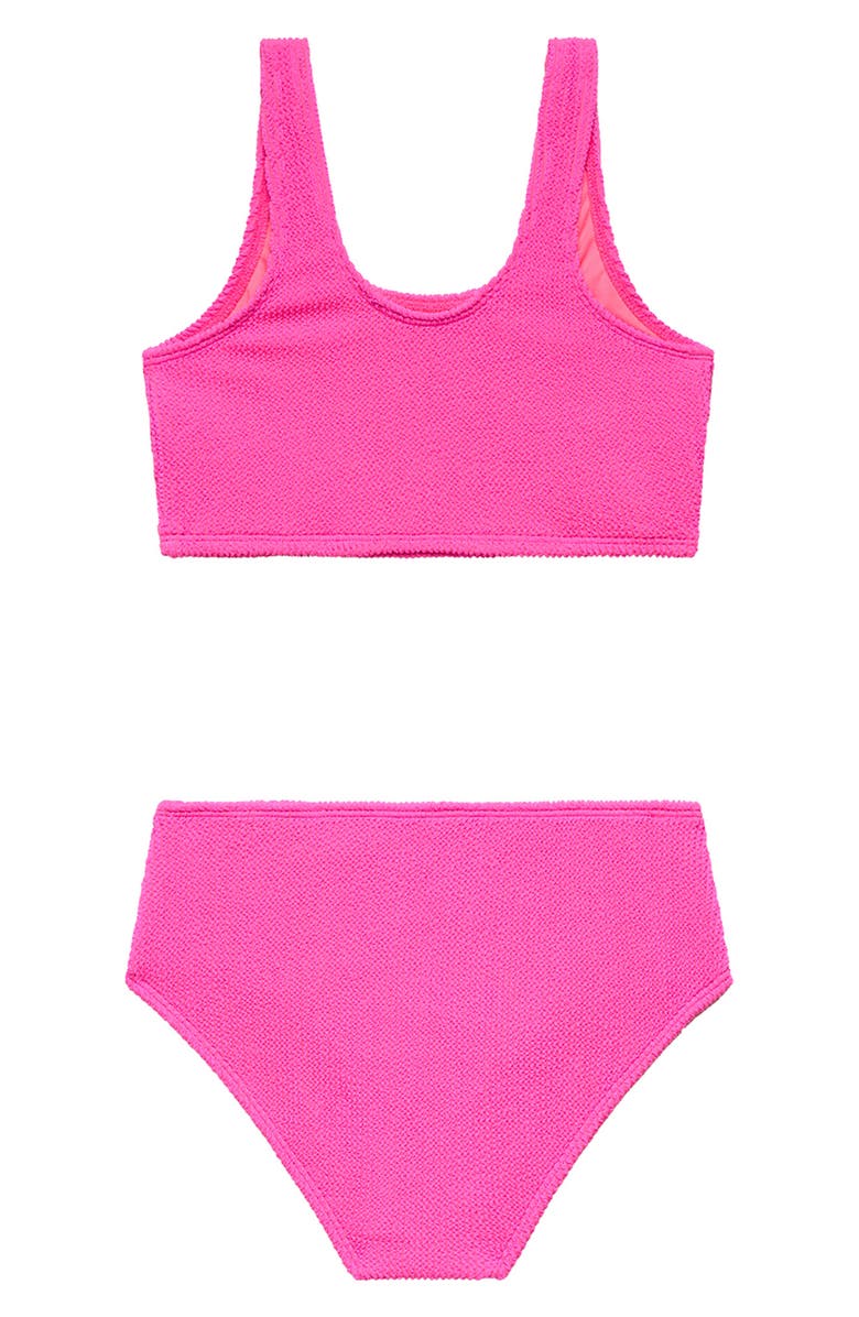Beach Lingo Kids' Textured Two-Piece Swimsuit, Alternate, color, Shy Pink