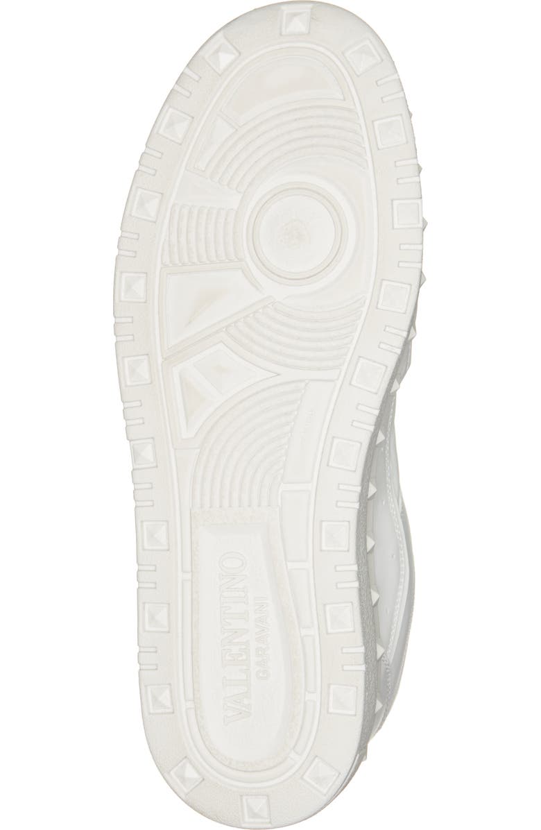 Valentino Garavani Rockstud Low Top Sneaker, Alternate, color, Obo Bianco/Bianco