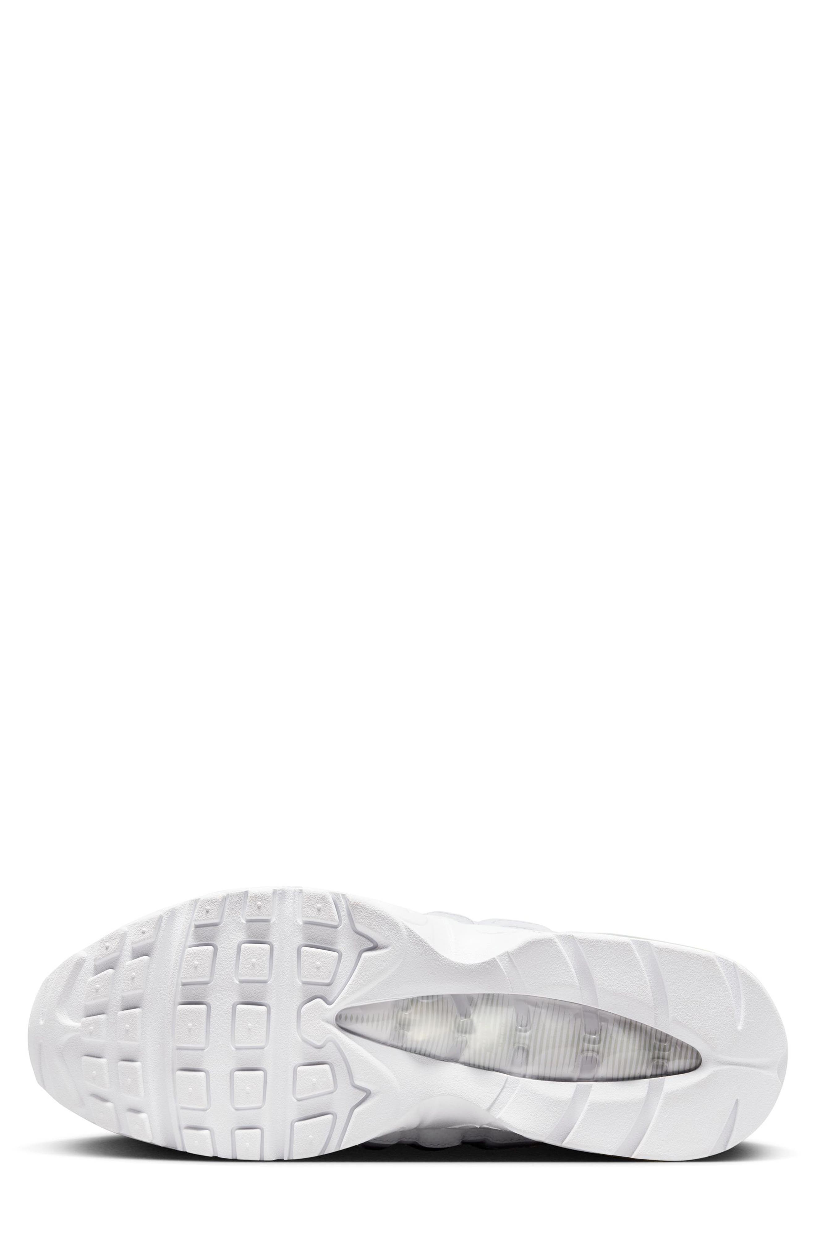 Air Max 95 Sneaker, Alternate, color, 100 WHITE/WHITE