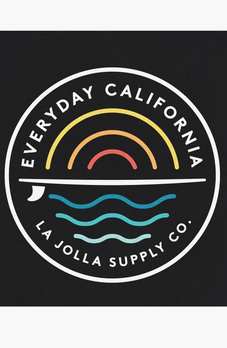 Everyday California Cabrillo Tee Shirt, Alternate, color, Black / Multicolor