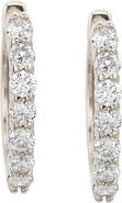SUZY LEVIAN 14K Gold Diamond Huggie Hoop Earrings - 1.0ct.