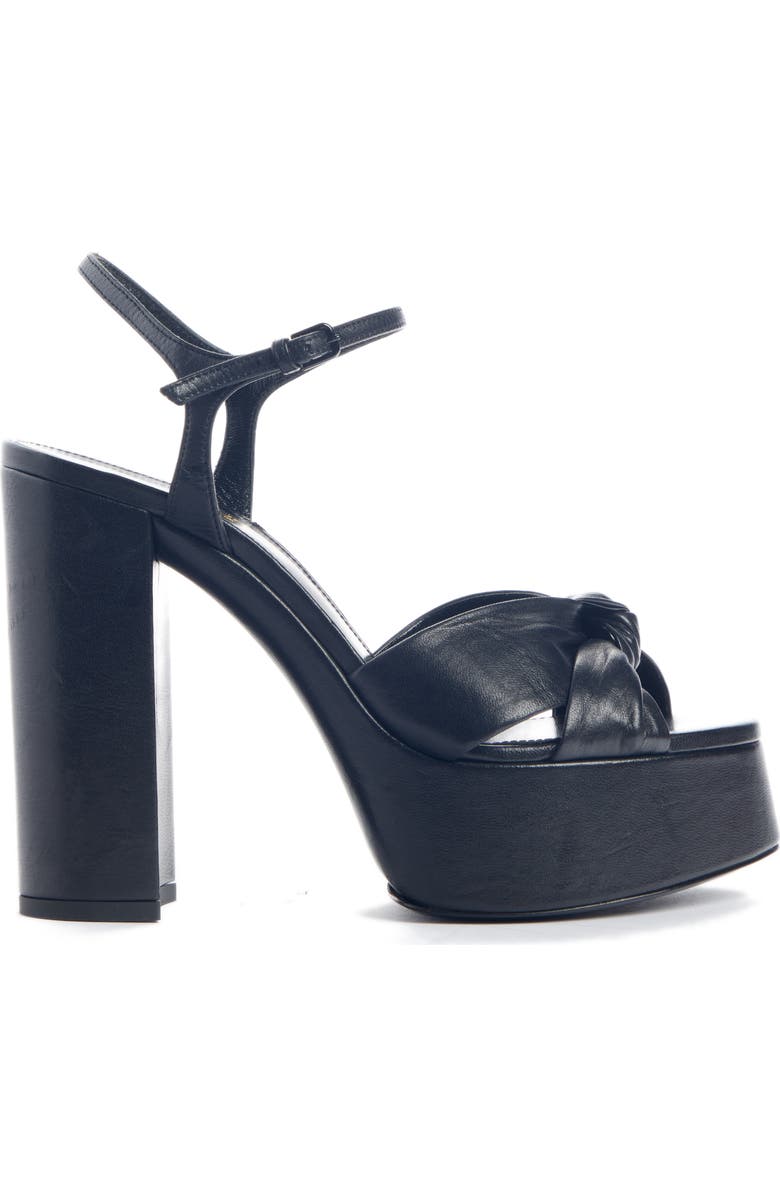 Saint Laurent Bianca Ankle Strap Platform Sandal, Alternate, color,