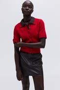 H&M Short-sleeved Collared Cardigan