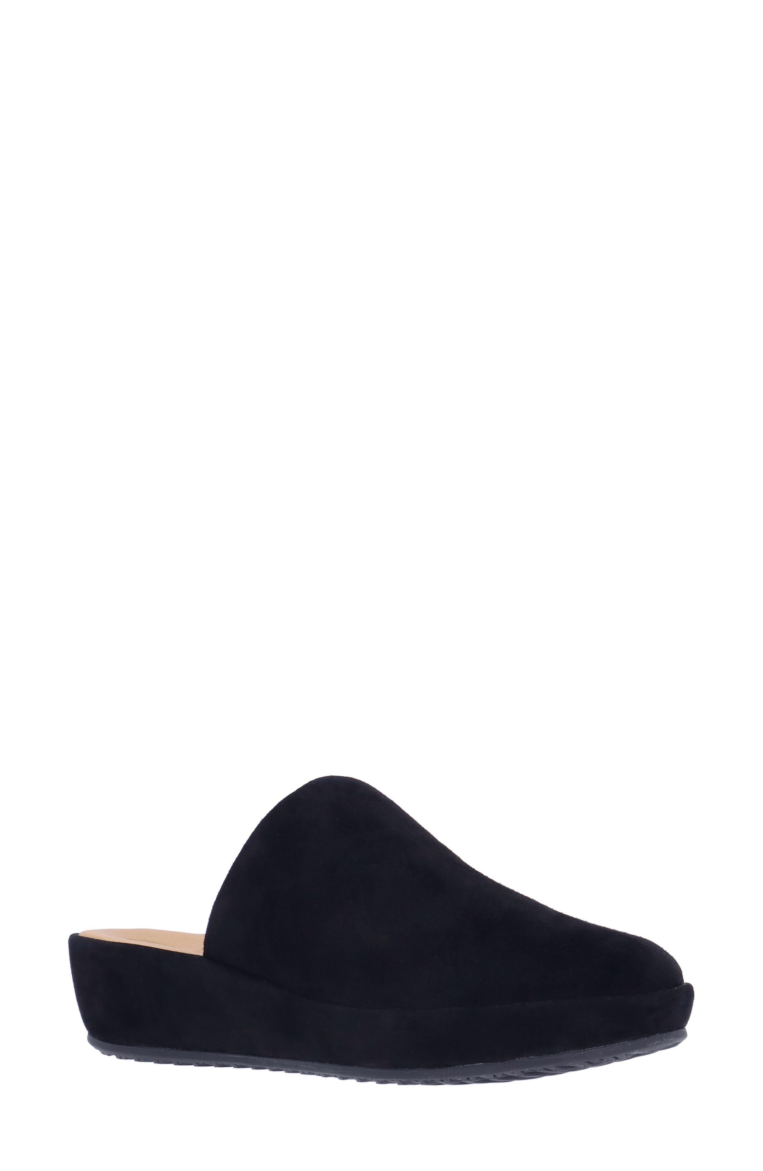 L'Amour des Pieds Cady Platform Wedge Mule, Main, color, Black