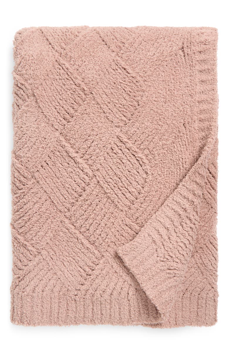 Barefoot Dreams<sup>®</sup> CozyChic<sup>™</sup> Diamond Weave Blanket, Main, color, Willow