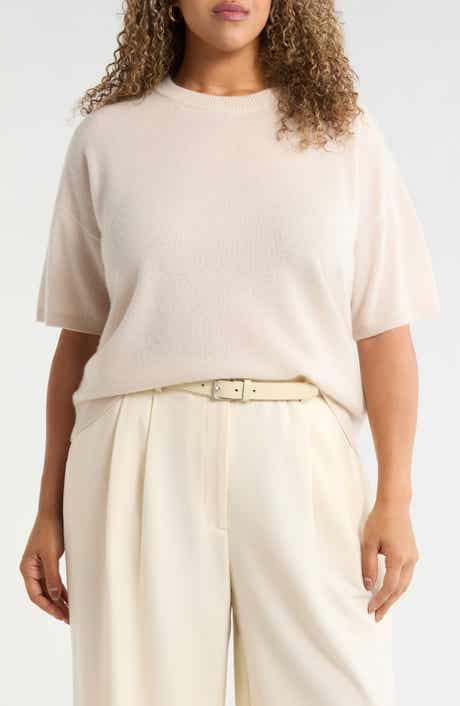 Short Sleeve Cashmere Sweater