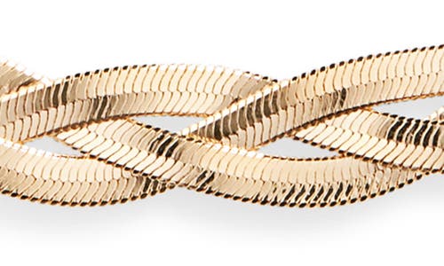 Child Of Wild Aureline Braided Necklace In Gold