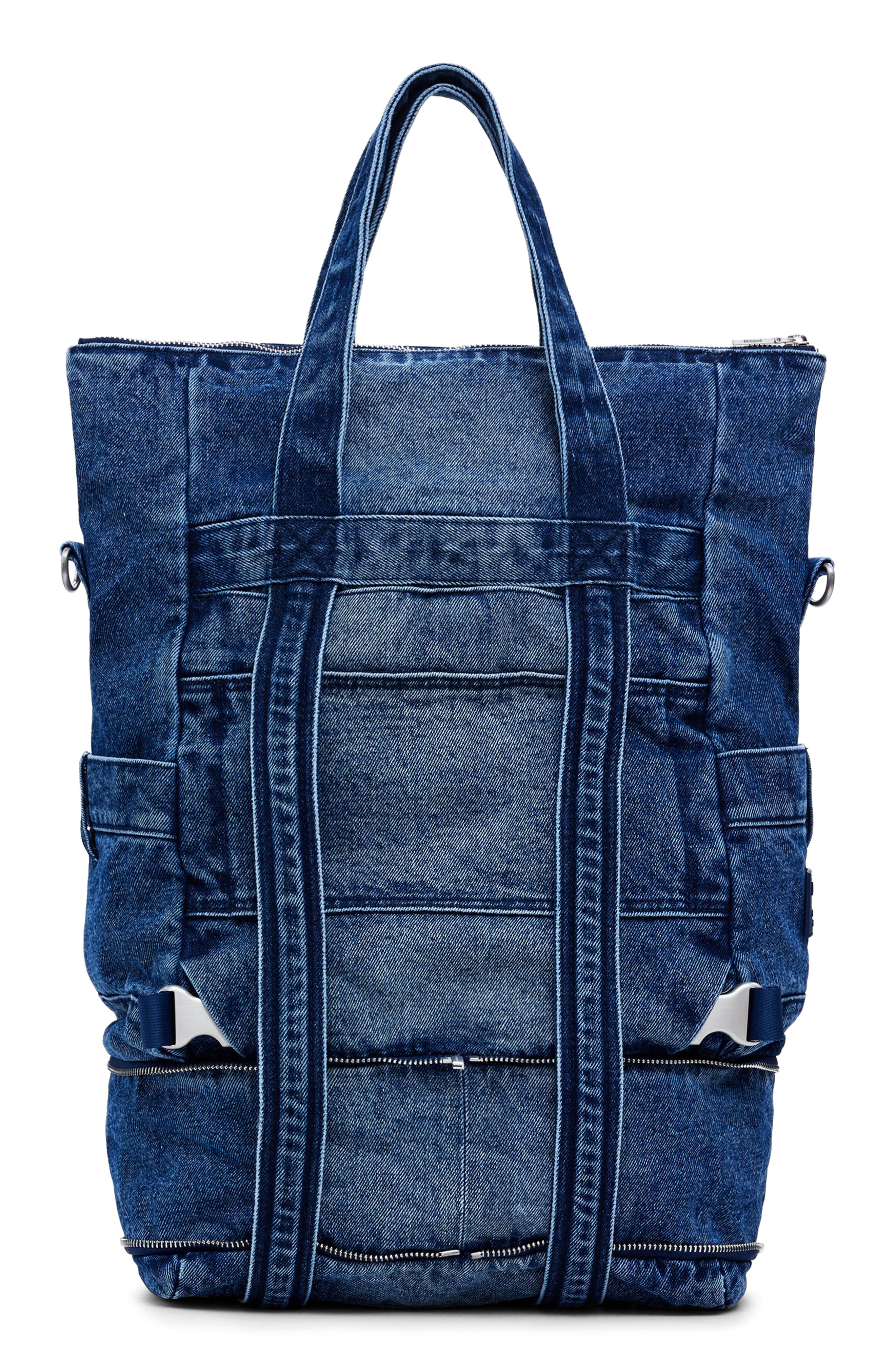 Desigual Big Denim Backpack, Alternate, color, Medium Blue