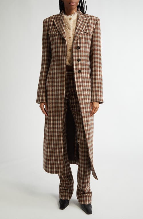 Acne Studios Pluffy Check Bouclé Flare Pants