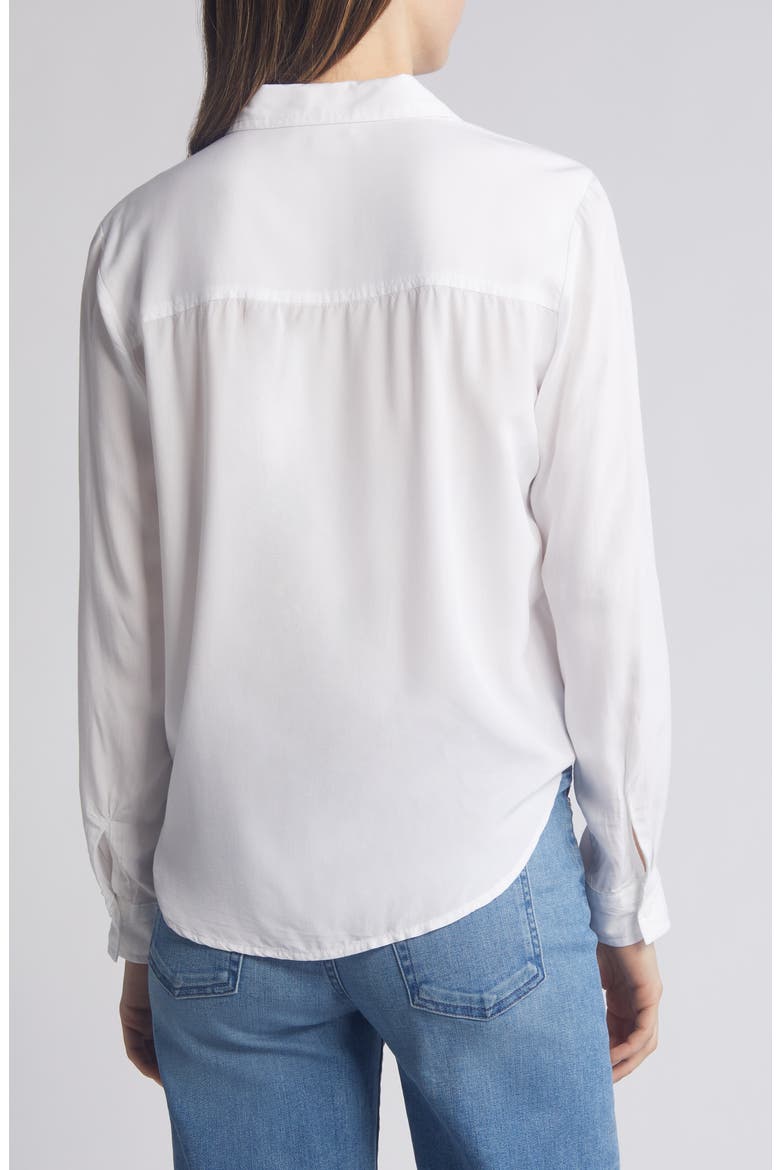 Magnolia Tie Front Button-Up Shirt, Alternate, color, WHITE