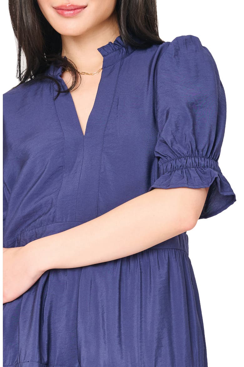 Decked Out Elbow Sleeve Dress, Alternate, color, NAVY