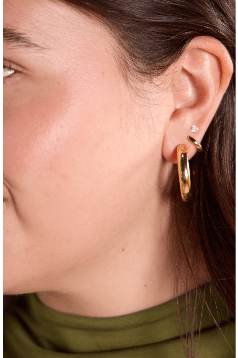 Hollow Statement Hoop Earrings, Alternate, color, Gold