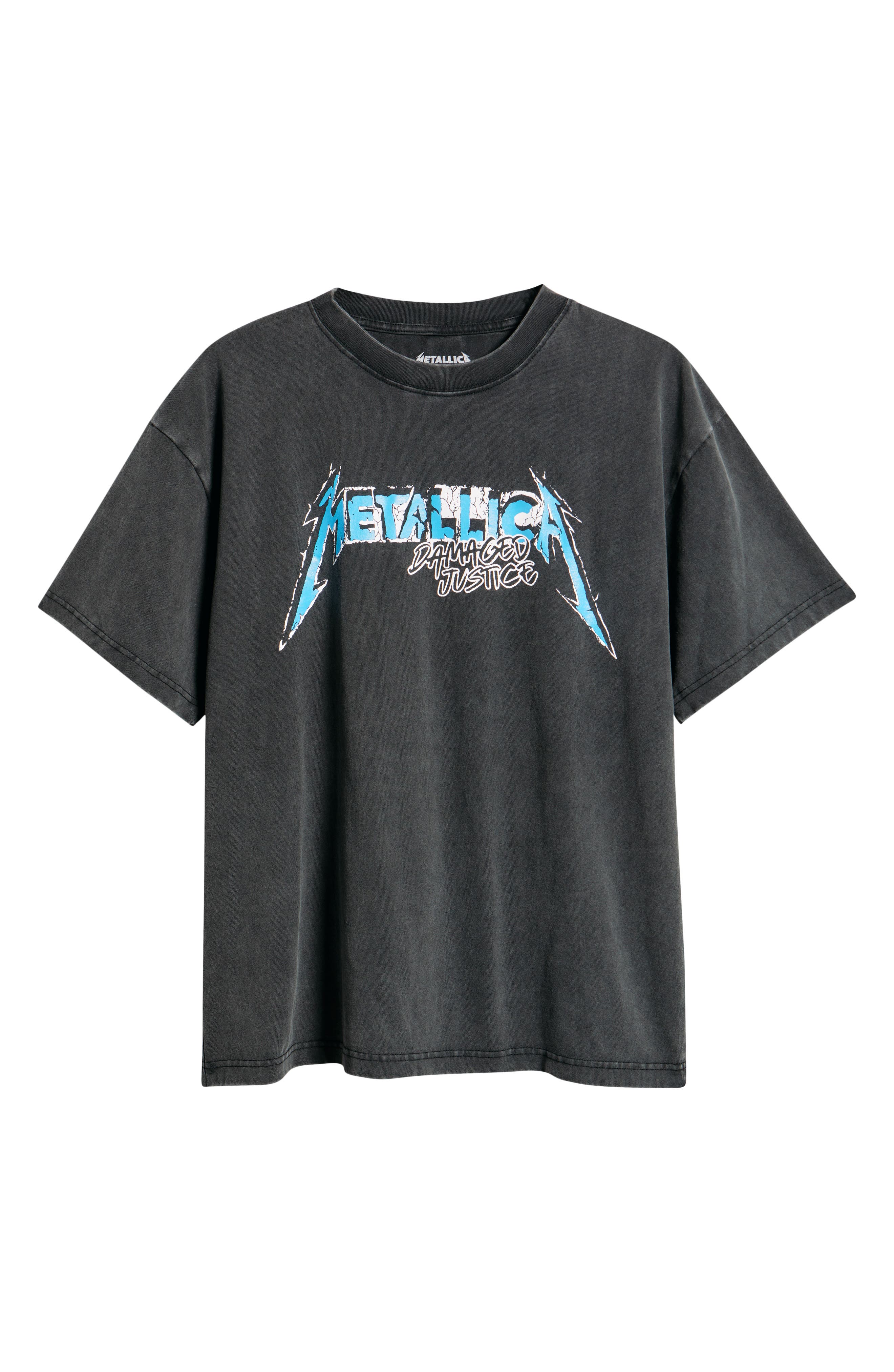 Metallica Live 1988 Damaged Justice Tour Graphic T-Shirt (Men