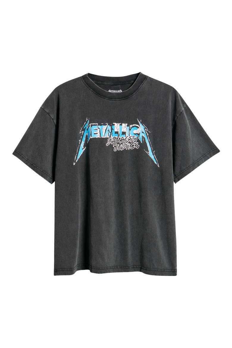 Metallica Live 1988 Damaged Justice Tour Graphic T-Shirt (Men
