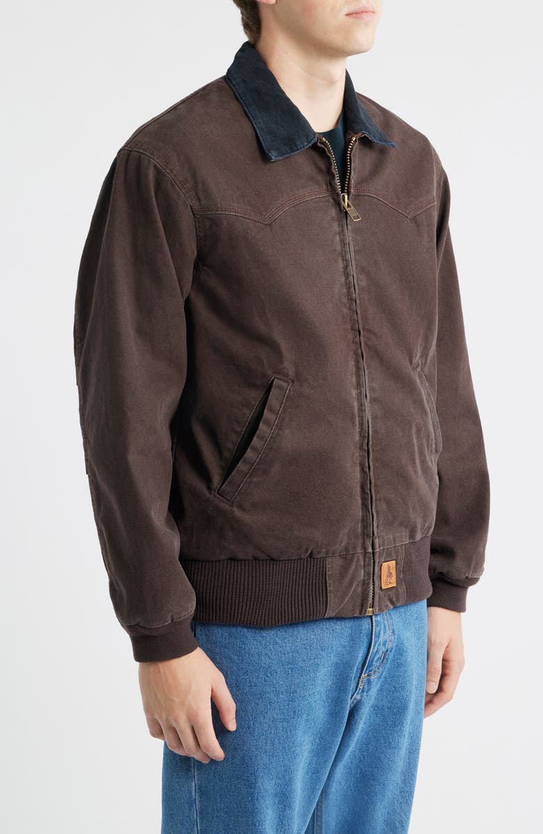 ONE OF THESE DAYS Canvas Zip-Up Ranch Jacket, Alternate, color, Washed Brown