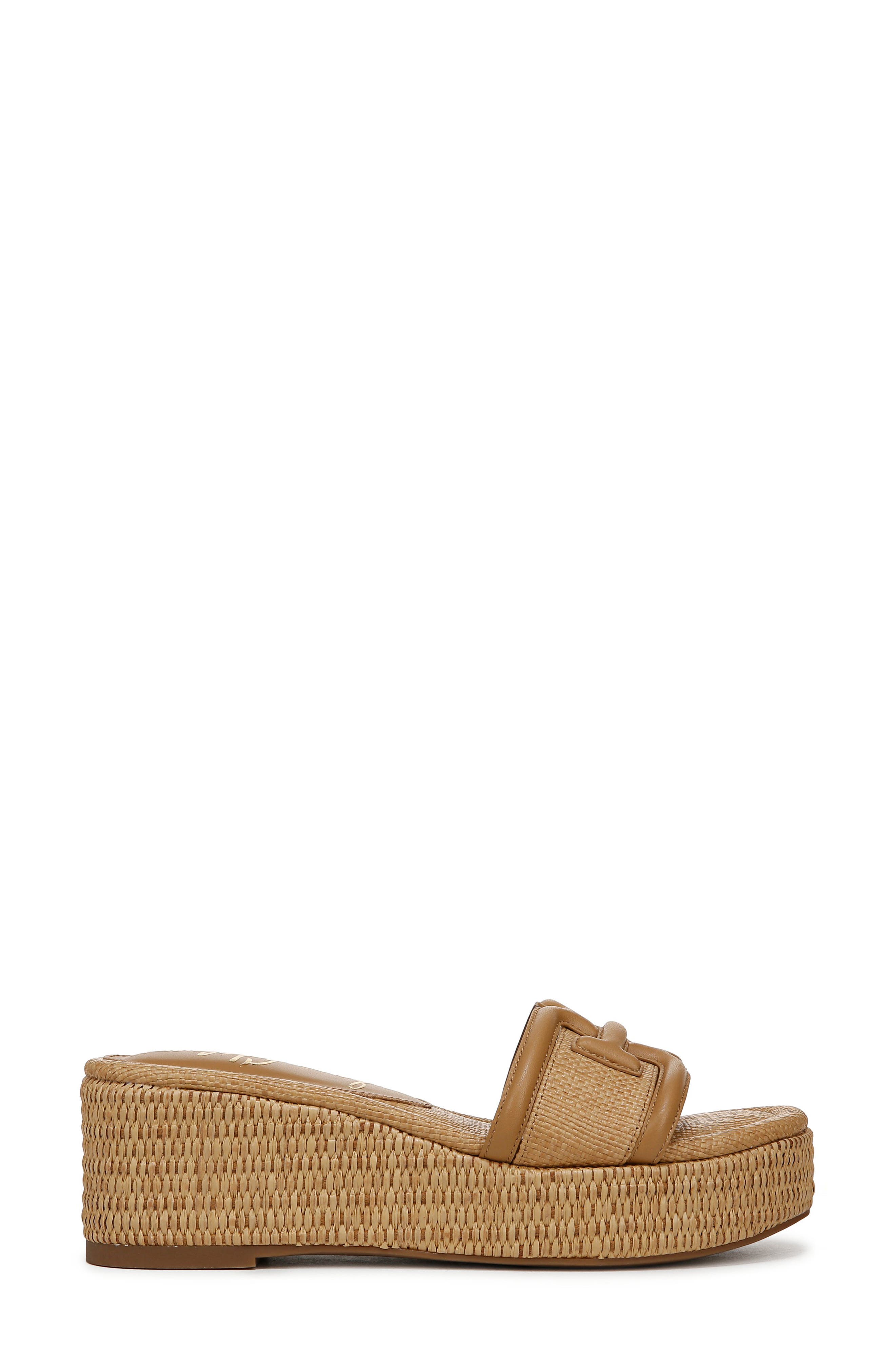 Sam Edelman Pauleena Platform Wedge Slide Sandal, Alternate, color, Sand Dune