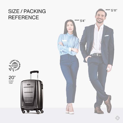 Samsonite Winfield 2 Carry-on 20-inch Hardside Luggage With Spinner Wheels