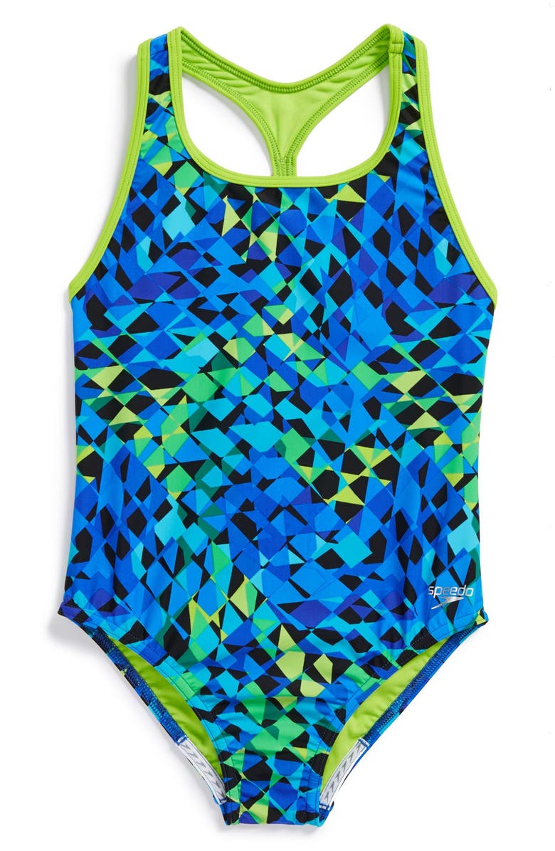 Speedo<sup>®</sup> 'Spectrum Split' One-Piece Swimsuit, Main, color, 