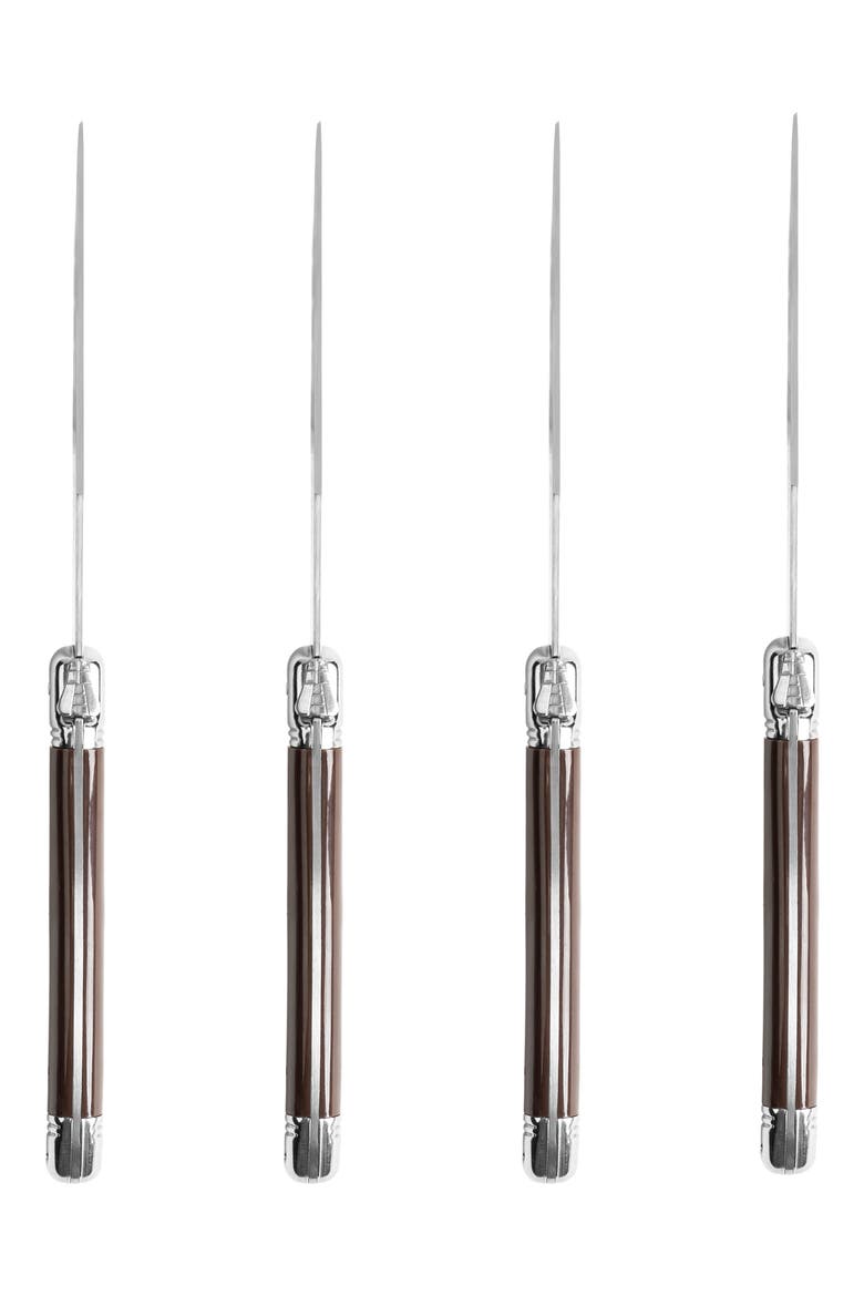 Laguiole Steak Knife - Set of 4, Alternate, color, CHOCOLATE BROWN