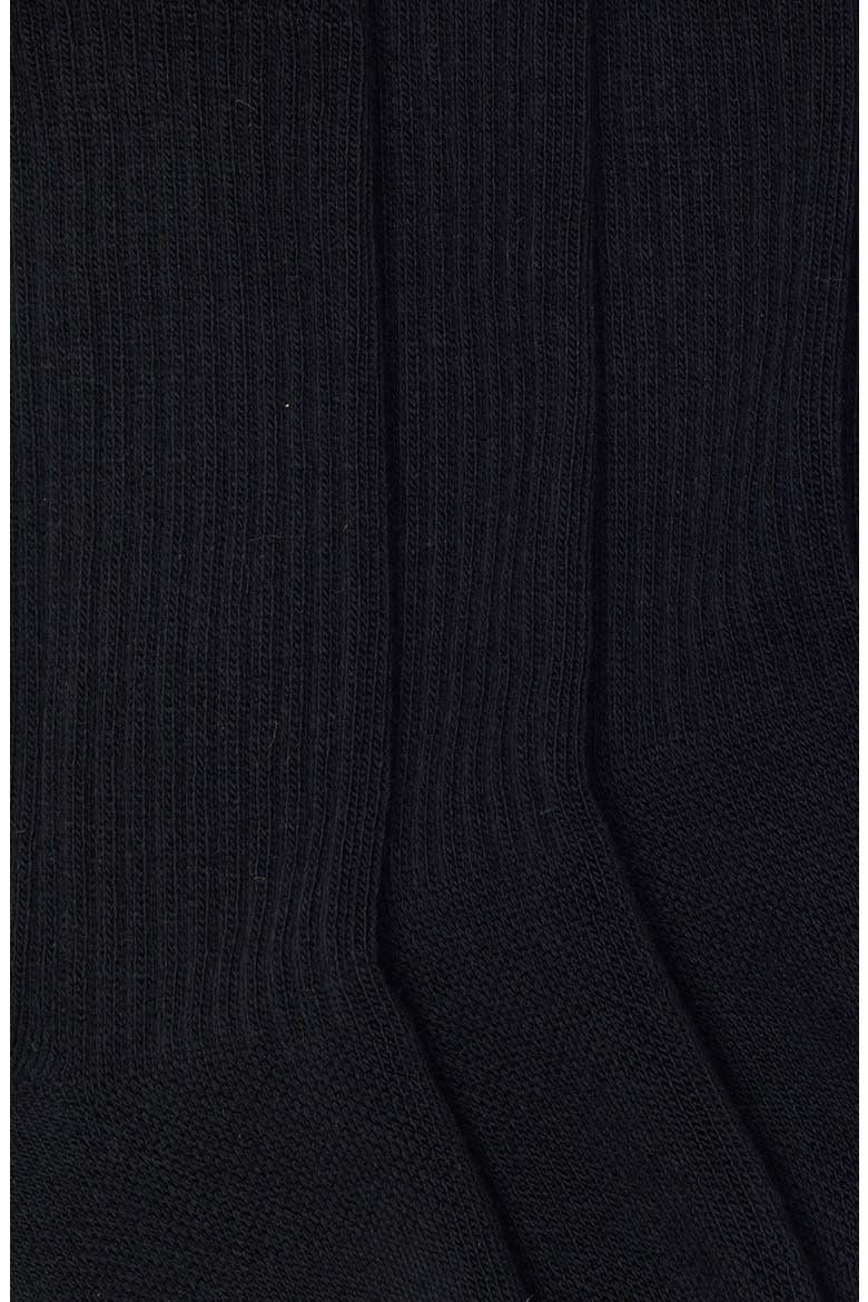 Kids' 3-Pack Crew Socks, Alternate, color, BLACK